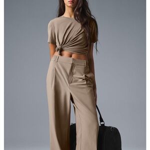 ALO Yoga Espresso High-Waist Pursuit Trouser